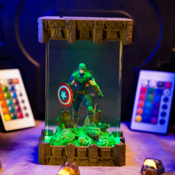 Captain America Epoxy Lamp
