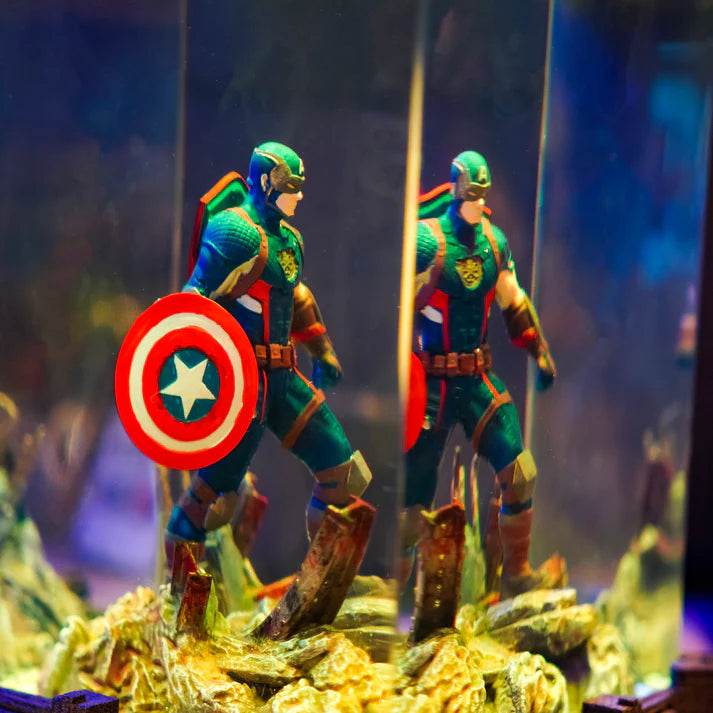 Captain America Epoxy Lamp