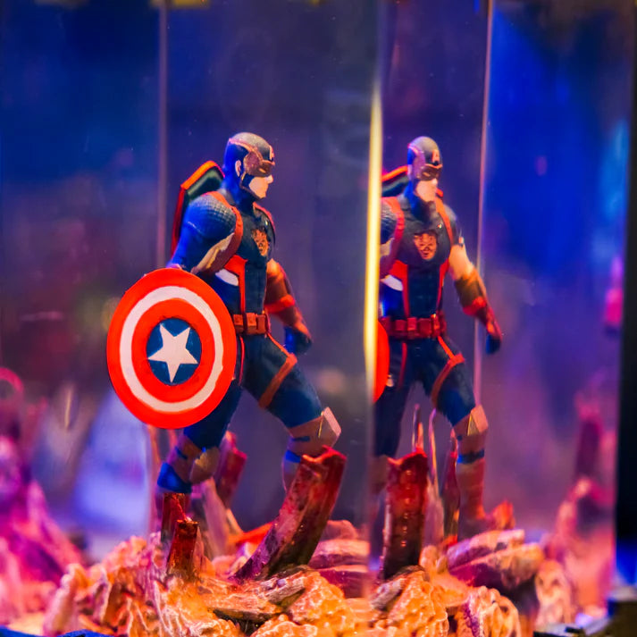 Captain America Epoxy Lamp