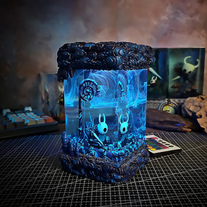 Hollow Knight Inspired Resin Diorama Lamp