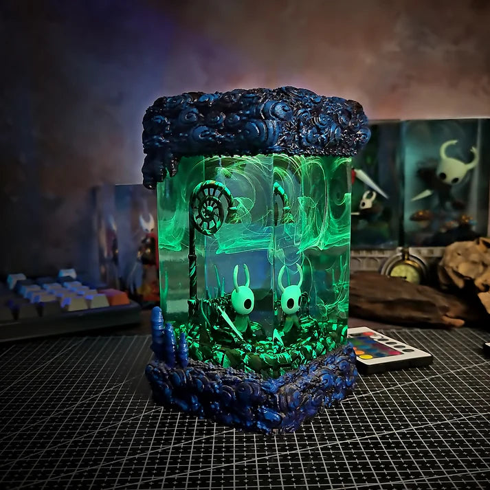 Hollow Knight Inspired Resin Diorama Lamp
