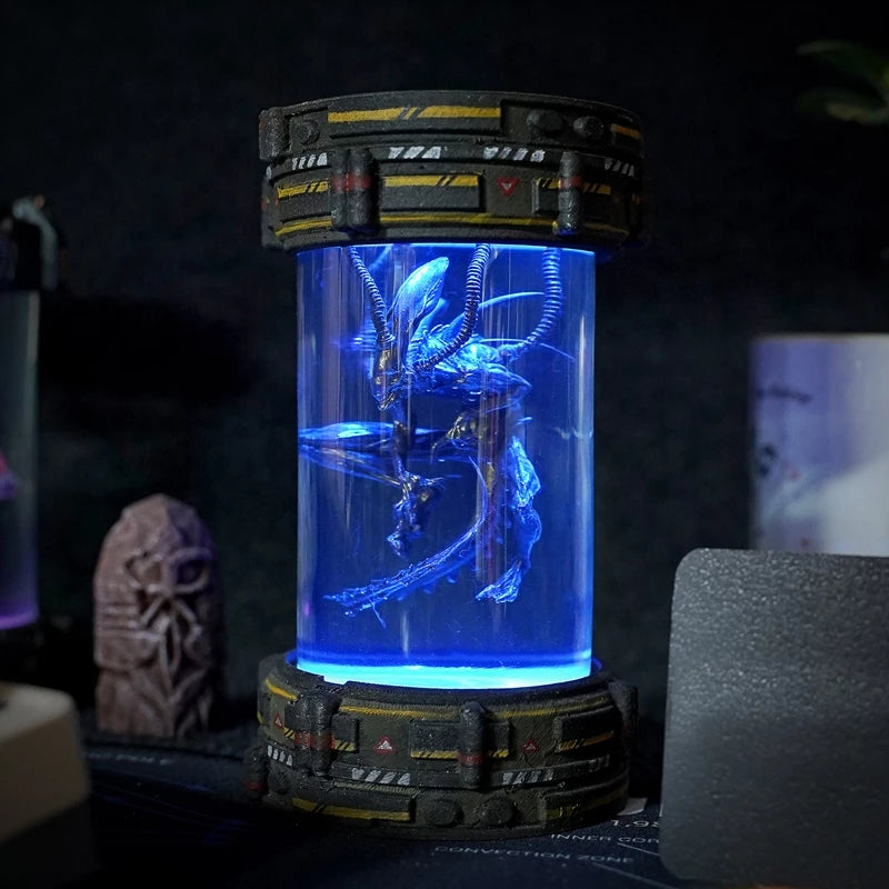 Alien Xenomorph Biolab Resin Lamp V1