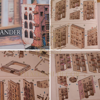 Ollivanders Wand Shop Book Nook - Harry Potter