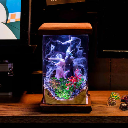 Pokemon Umbreon Espeon Epoxy Resin Lamp