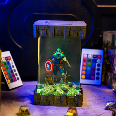 Captain America Epoxy Lamp