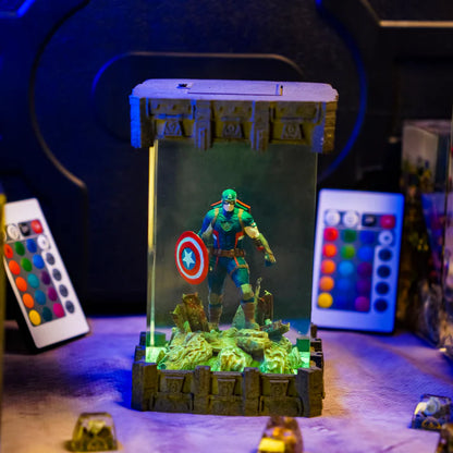 Captain America Epoxy Lamp