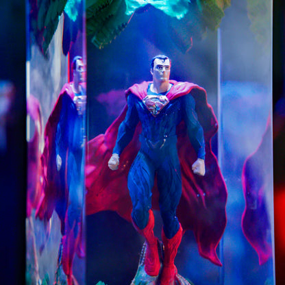 Superman LED Diorama Lamp, DC Comics Resin Light