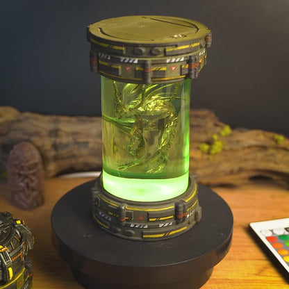 Alien Xenomorph Biolab Resin Lamp V1