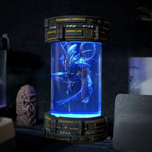 Alien Xenomorph Biolab Resin Lamp V1